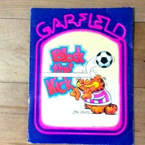 Vtg 1978 Garfield Portfolio Block That Kick.  Cool